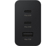 SAMSUNG Ladowarka sieciowa 2xUSB-C 1xUSB 65W EP-TA6530 (bez kabla) czarna - 1048327 - zdjęcie 3